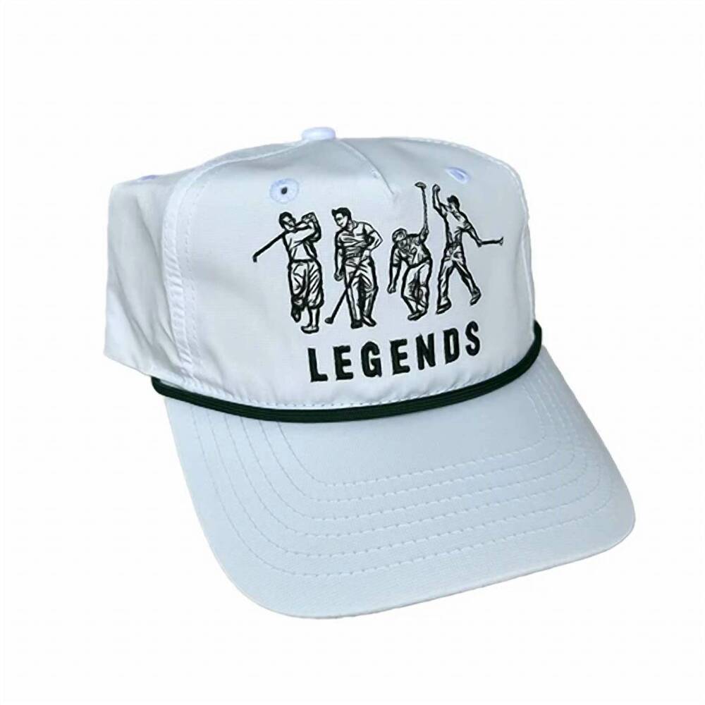 NEW THE STATE COMPANY unisex legends of the links hat in white/green